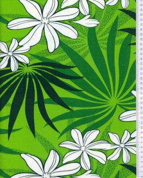 Polynesian Fabric MOENAU Green - Tissushop